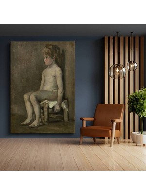 Limitless Design Vincent Van Gogh Sandalyede Çocuk Portresi Kanvas Tablo Sanat Tablosu Klasik Ressam Tablosu