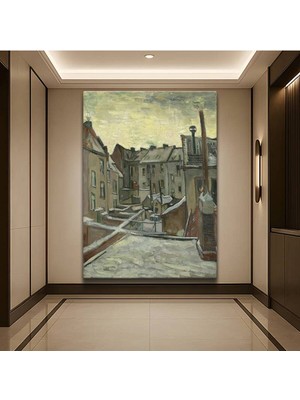 Limitless Design Vincent Van Gogh Antwerp Arka Bahçeler Kanvas Tablo Sanat Tablosu Klasik Ressam Tablosu