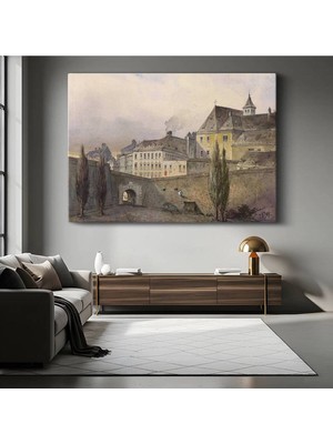 Limitless Design Rudolf Von Alt Viyana Şehir Mimari Manzarası Kanvas Tablo Sanat Tablosu Klasik Ressam Tablosu