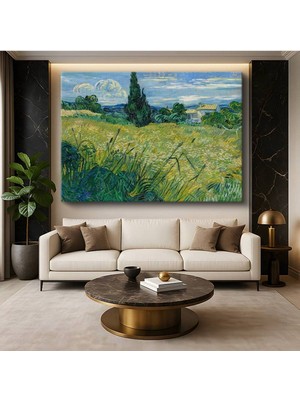 Limitless Design Vincent Van Gogh Buğday Tarlası Servi Kırsal Manzara Kanvas Tablo Klasik Ressam Tablosu