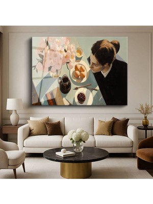 Limitless Design Francesca Strino Kahvaltı Masası Günlük Yaşam Resmi Cam Tablo Hd Baskı Tablo