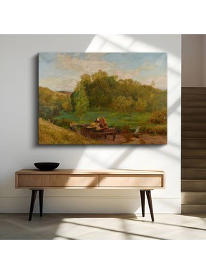 Limitless Design George Inness Sonbahar Renkleri Doğa Manzarası Kanvas Tablo Sanat Tablosu Klasik Ressam Tablosu