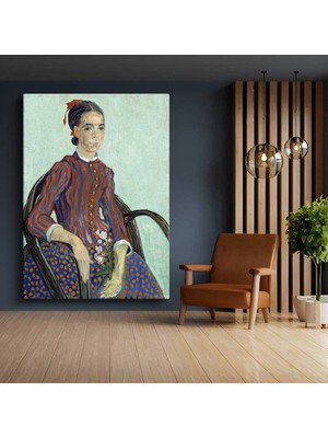 Limitless Design Vincent Van Gogh La Mousmé Kadın Portresi Kanvas Tablo Sanat Tablosu Klasik Ressam Tablosu