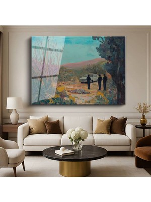 Limitless Design Pedro Correa Çöl Doğa Manzarası Cam Tablo Dijital Baskı Duvar Tablosu Dekor Tablo