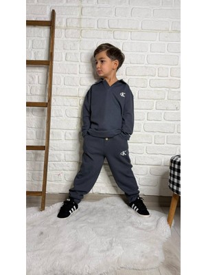 Butik Erkek Çocuk %100 Pamuklu Waffle Kumaş Alt - Üst 2'li Takım