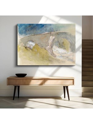 Limitless Design J.m.w. Turner Taş Köprü Eskiz Sanatı Kanvas Tablo Sanat Tablosu Klasik Ressam Tablosu