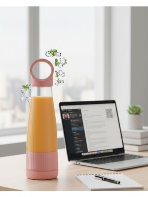 Karahanbey Ev Ofis ve Seyahat Için Taşınabilir Smoothie Blender - Lisinya