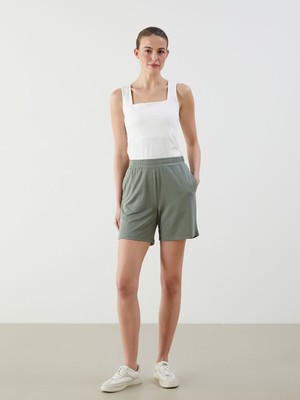 Lc Waikiki Yeni Sezon Beli Lastikli Kadın Şort