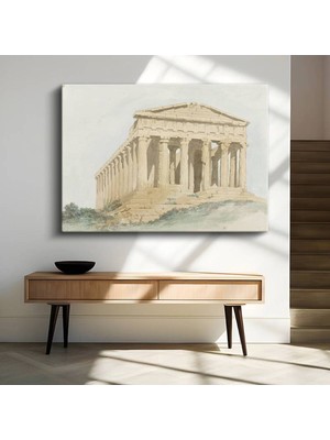 Limitless Design William Pars Atina Parthenon Antik Tapınak Kanvas Tablo Sanat Tablosu Klasik Ressam Tablosu