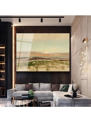 Limitless Design Jean-François Millet Kır Peyzaj Hd Baskı Duvarı Cam Tablo Hd Baskı Tablo
