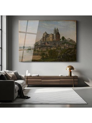 Limitless Design Albrecht Dürer Orta Çağ Kasabası Tarihi Resmi Cam Tablo Dijital Baskı Duvar Tablosu Dekor Tablo