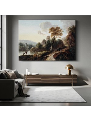 Limitless Design Thomas Gainsborough Kayalık Doğa Manzarası Kanvas Tablo Sanat Tablosu Klasik Ressam Tablosu