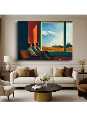 Limitless Design Edward Hopper Güneşteki Insanlar Modern Figür Resmi Kanvas Tablo Klasik Ressam Tablosu