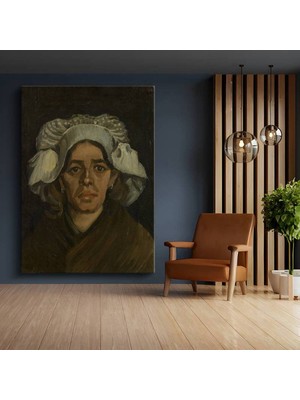 Limitless Design Vincent Van Gogh Gördes'li Kadın Portresi Kanvas Tablo Sanat Tablosu Klasik Ressam Tablosu