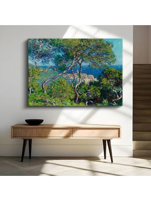 Limitless Design Claude Monet Akdeniz Kıyısı Deniz Manzarası Kanvas Tablo Sanat Tablosu Klasik Ressam Tablosu