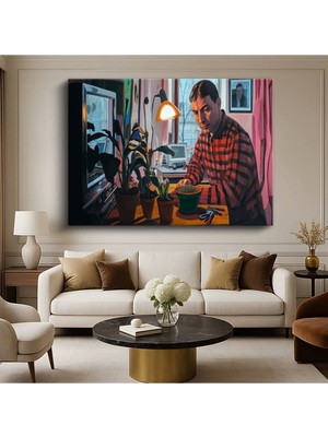 Limitless Design Daniil Antropov Çiçek Yetiştiren Adam Botanik Resmi Kanvas Tablo Klasik Ressam Tablosu
