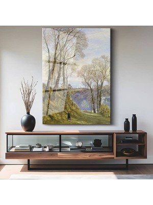 Limitless Design William Henry Hunt Bahar Çiçekleri Ağaç Manzarası Cam Tablo Dijital Baskı Duvar Tablosu Dekor Tablo
