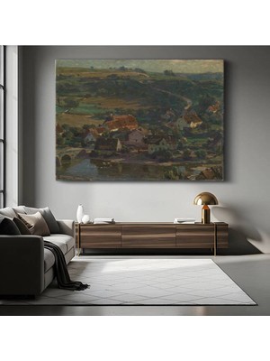 Limitless Design Theodore Rousseau Kırsal Köy Doğa Manzarası Kanvas Tablo Sanat Tablosu Klasik Ressam Tablosu