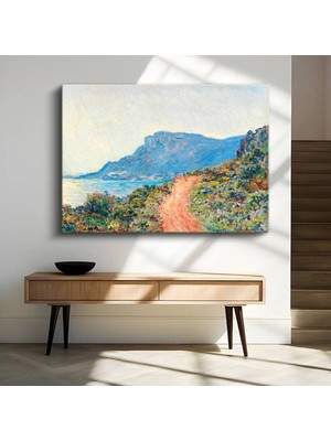 Limitless Design Claude Monet La Corniche Kıyı Patikası Kanvas Tablo Sanat Tablosu Klasik Ressam Tablosu