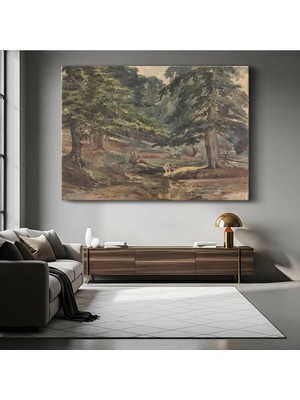 Limitless Design Thomas Gainsborough Orman Deresi Su Resmi Kanvas Tablo Sanat Tablosu Klasik Ressam Tablosu