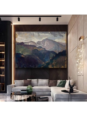 Limitless Design Paul Cézanne Dağ Peyzaj Sanatı Kanvas Tablo Sanat Tablosu Klasik Ressam Tablosu