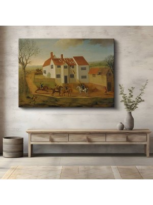 Limitless Design James Ward Kır Evi Kırsal Manzara Kanvas Tablo Sanat Tablosu Klasik Ressam Tablosu