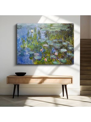 Limitless Design Claude Monet Nilüferler Su Çiçekleri Kanvas Tablo Sanat Tablosu Klasik Ressam Tablosu
