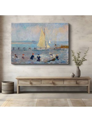 Limitless Design William Glackens Plaj Yüzenler Deniz Manzarası Kanvas Tablo Sanat Tablosu Klasik Ressam Tablosu