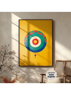 Persona Istanbul Artificial Collection "seul Esintisi ve Denge" - Kore Geleneksel Yelpaze Posteri (Çerçevesiz)