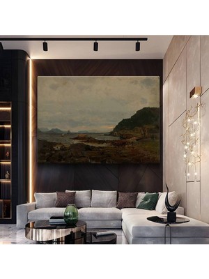 Limitless Design John Constable Kıyı Deniz Manzarası Kanvas Tablo Sanat Tablosu Klasik Ressam Tablosu