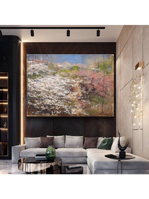 Limitless Design William Trost Richards Bahar Çiçekleri Doğa Manzarası Kanvas Tablo Klasik Ressam Tablosu