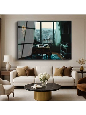 Limitless Design Antonio López García Şehir Mimari Manzarası Cam Tablo Dijital Baskı Duvar Tablosu Dekor Tablo