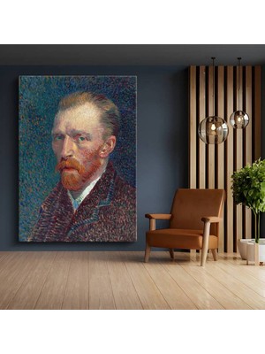 Limitless Design Vincent Van Gogh Otoportre Sanatçı Portresi Kanvas Tablo Sanat Tablosu Klasik Ressam Tablosu