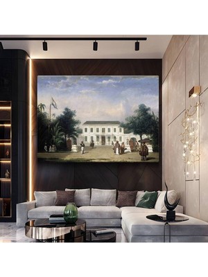 Limitless Design Jean-Léon Gérôme Sömürge Evi Mimari Resmi Kanvas Tablo Sanat Tablosu Klasik Ressam Tablosu