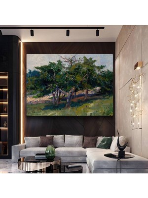 Limitless Design Edward Mitchell Bannister Ağaçlık Alan Doğa Manzarası Kanvas Tablo Klasik Ressam Tablosu