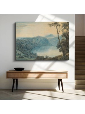 Limitless Design J.m.w. Turner Nemi Gölü Italyan Manzara Kanvas Tablo Sanat Tablosu Klasik Ressam Tablosu