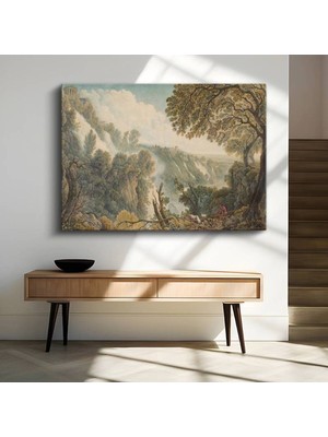Limitless Design William Turner Tivoli Şelalesi Doğa Manzarası Kanvas Tablo Sanat Tablosu Klasik Ressam Tablosu