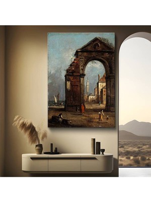 Limitless Design Francesco Guardi Venedik Kemeri Mimari Kanvas Tablo Sanat Tablosu Klasik Ressam Tablosu