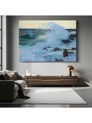 Limitless Design Frederick Judd Waugh Dalgaların Dansı Deniz Resmi Kanvas Tablo Klasik Ressam Tablosu