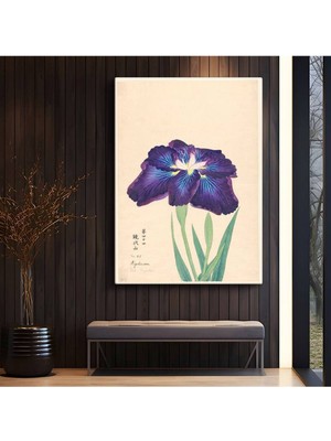 Limitless Design Ohara Koson Mor Iris Japon Sanatı Kanvas Tablo Sanat Tablosu Klasik Ressam Tablosu