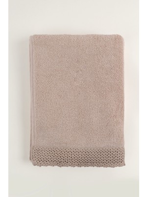 Cadeluz Soria Pima Pamuk Bej Yüz Havlusu