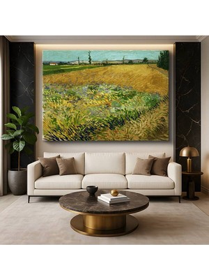Limitless Design Vincent Van Gogh Buğday Tarlası Kırsal Tarım Manzarası Kanvas Tablo Klasik Ressam Tablosu