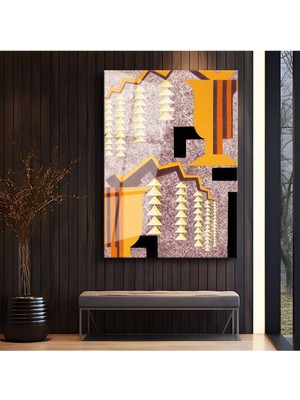 Limitless Design Wassily Kandinsky Geometrik Soyut Hd Baskı Duvar Kompozisyonu Cam Tablo Hd Baskı Tablo