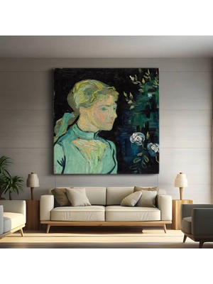 Limitless Design Vincent Van Gogh Adeline Ravoux Genç Kız Portresi Kanvas Tablo Klasik Ressam Tablosu