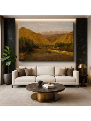 Limitless Design Thomas Moran Batı Vadisi Amerika Doğa Manzarası Kanvas Tablo Sanat Tablosu Klasik Ressam Tablosu
