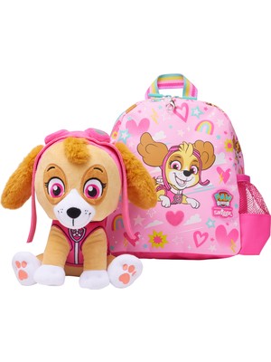 Smiggle Paw Patrol Teeny Tiny Peluşlu Çocuk Sırt Çantası Pembe