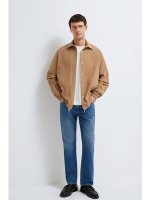 Mavi Erkek Cepli Kahverengi Gömlek 0211871-88616