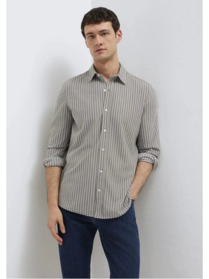 Mavi Erkek Çizgili Gömlek 0211404-91582