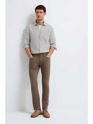 Mavi Erkek Jake Kahverengi Gabardin Pantolon 00422A2788