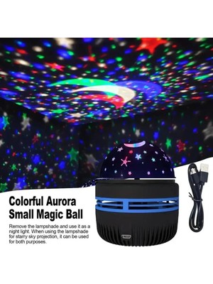 Normadia Küçük Ayyıldız Çocuk Odası Gece Lambası, Projektörlü ve Siyah Renk